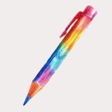 Rainbow Colored Pencil Clipart