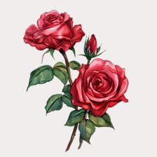 red rose clipart