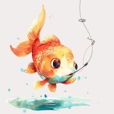 cute fishing clipart
