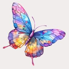 colorful butterfly clipart