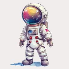 cute astronaut clipart