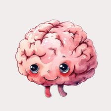 cartoon brain clipart