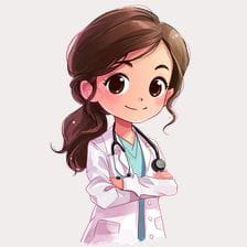 Cute Female Doctor Clipart
