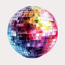 unique disco ball clipart