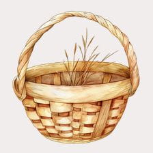 cute basket clipart