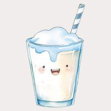 Cute Milk Shake Clipart
