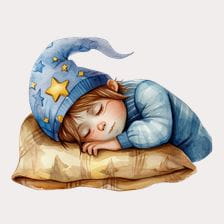 sleeping kid clipart