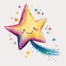 shooting star clipart