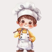 watercolor chef clipart