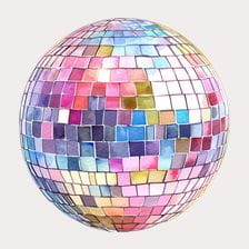cute disco ball clipart