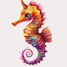 cute seahorse clipart