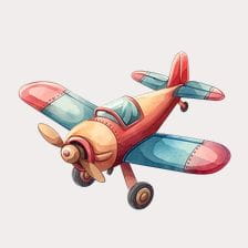 toy airplane clipart