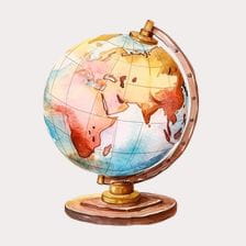 cute globe clipart