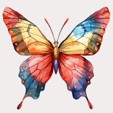 Watercolor Butterfly Clipart