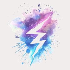 watercolor lightning clipart