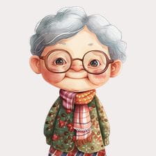 cute grandmother clipart