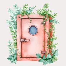 Pink Door Clipart