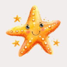 cute starfish clipart