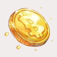 Bitcoin Watercolor Clipart