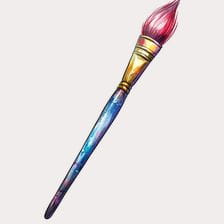 watercolor paintbrush clipart