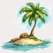 island beach clipart