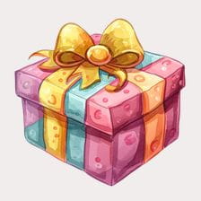 watercolor gift clipart