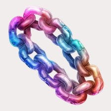 watercolor chains clipart