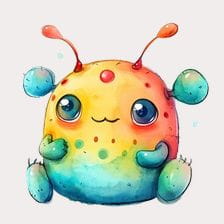 Colored Monster Clipart
