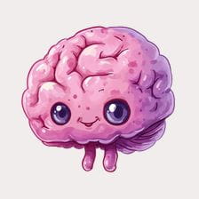 cartoon brain clipart