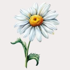 Watercolor Daisy Clipart