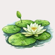 Water Lily Pond Clipart