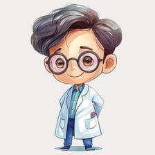 Cute Little Scientist Clipart