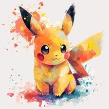 artistic watercolor pokemon clipart