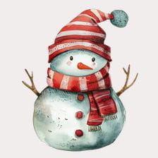 christmas snowman clipart