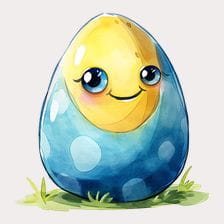 watercolor egg clipart