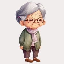smiling Grandma clipart