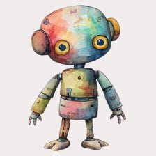 robot toy clipart