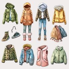 clothing set clipart