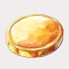 Golden coin clipart