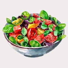 cute salad clipart