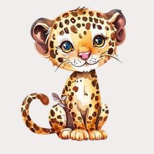 baby jaguar clipart