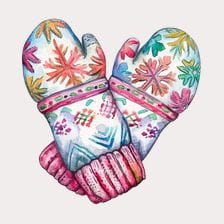 cute mitten clipart