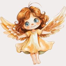 cute angel clipart