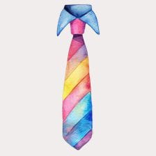 Colorful tie clipart