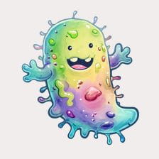 colorful bacteria clipart