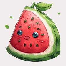 Cute Watermelon Clipart