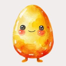 kawaii egg clipart