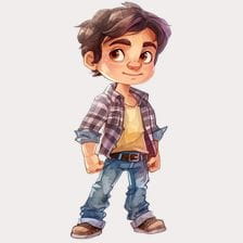 Handsome Cartoon Boy Clipart