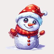 baby snowman clipart