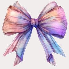 watercolor bow clipart